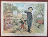 Zimmerman American Politics 1880's Puck Judge Political Cartoons Lot x 9 prints