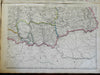 Austria-Hungary Hapsburg Empire Bohemia Croatia Vienna 1863 Lowry four sheet map
