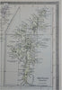 Scotland Edinburgh Glasgow Aberdeen 1889-93 Bradley folio hand color detail map