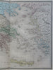 Ancient Greece Athens Sparta Corinth Delphia Crete 1858 Tardieu engraved map