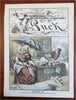American Politicians Gillam Art 1880's Puck Political Cartoons Lot x 10 prints