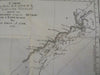 Australia NSW Queensland Coastal Chart 1774 Capt. Cook & Hawkesworth map