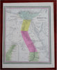 ancient Egypt Sudan Nubia Red Sea Nile River 1850 Cowperthwait Mitchell map