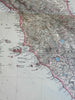 Italy 4 sheet wall map Rome Florence Naples Venice 1891 Stieler detailed map