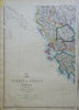 Kingdom of Greece & Ottoman Empire Macedonia Albania 1863 Ettling two sheet map