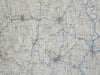 Connecticut state 1927 monumental huge map Geological Survey