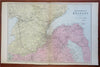 Belfast North Ireland United Kingdom 1881 Edward Weller detailed hand color map