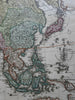 Asia Continent Ottoman Empire Arabia India China c.1750 Homann decorative map