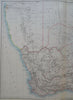 South Africa Cape Colony Orange Free State 1890 scarce folio Scribner-Black map