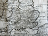 British Isles Ireland United Kingdom England Scotland Wales 1715 Sanson map