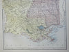 Mississippi & Louisiana states southern USA 1876 scarce U.K. made map