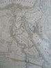 Egypt Nubia Sudan Red Sea Nile River 1822 Brue large detailed map hand color