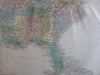 Eastern United States 1853 S. Hall large old map