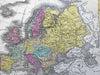 Europe Austria-Hungary Scandinavia Russia France 1832 Williams engraved map