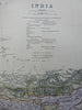 India British Raj Calcutta Bombay Dehli Southeast Asia 1882 two sheet map