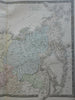 Central Asia Siberia Russia Mongolia c 1830's Brue large detailed map hand color