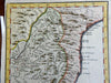 Southern Brazil Paraguay Rio de la Plata So. America 1757 Didot engraved map
