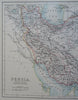Persia Afghanistan & Baluchistan 1890 scarce folio Scribner-Black map