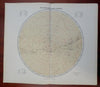 Southern Night Sky Constellations Zodiac Milky Way 1885 Flemming map