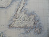 Canada Maritimes & Newfoundland Nova Scotia New Brunswick c. 1890's Johnson map