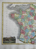 Revolutionary France French Departments Paris Marseilles Versailles 1820 map