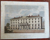 Tremont House Boston Massachusetts Hotel c. 1840 Archer fine hand colored print