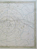 Southern Night Sky Constellations Zodiac Milky Way 1855 Bar star chart map