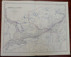 Ontario Three Rivers Quebec Toronto Niagara Falls 1865 Johnston large folio map