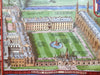 King's College Cambridge UK bird's eye view Gibbs building 1986 pictorial print