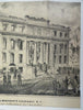 Merchant's Exchange Ruin Fire Disaster 1869 New York city Currier view print