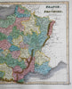 Kingdom of France Ancient Regime Orleans Provence Burgundy 1820 Thomson map