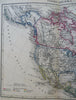 North America United States Canada Mexico Caribbean 1850's Ludolph map