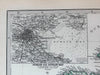 Ireland Dublin Cork Killarney Lakes Galway Belfast 1880 Petermann detailed map