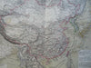 Qing China Meiji Japan Korea Taiwan Tibet Mongolia 1885 Flemming detailed map