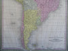 South America Lot x 5 large nice Maps 1850 Cowperthwait Brazil Venezuela Peru