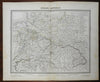 Austria-Hungary Germany Prussia Central Europe 1850 Tardieu fine large color map