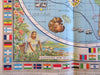Cartoon pictorial World Map 1964 McCormick Spices promotional ornate great map