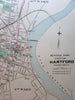 Hartford downtown center city plan 1893 Connecticut Hurd map