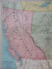 Western Canada British Columbia Alberta Saskatchewan 1907 McNally large map