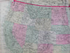 U.S. United States Russian America Alaska Texas Indian Territory 1879 fine map