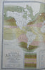 Distribution of Marine Life Fish Mollusks Zoology 1856 Blackwood folio map