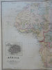 Africa Egypt St. Helena Cape Colony Abyssinia Congo 1889-93 Bradley folio map