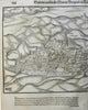 Salin Burgundy Guion Belim 1598 Munster Cosmography wood cut city view print