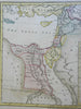 Kingdom of Solomon Israel & Judea Egypt Queen of Sheba 1798 historical map
