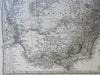 East Australia Queensland Victoria New South Wales 1874 Petermann detailed map