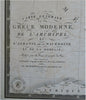 Kingdom of Greece Albania Macedonia 1837 Brue large detailed map hand color