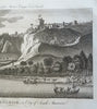 St. Salvador South American City View c. 1770's engraved print