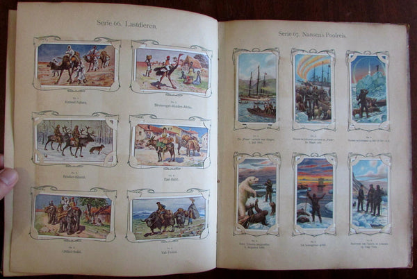 Verkade Dutch Biscuits c.1903 Album #3 w/ 144 chromo trade