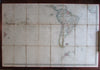 Texas as Republic wall map c.1848 Wyld 2 enormous linen backed folding maps
