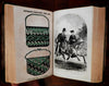 Peterson's Lady's Magazine 1864 Annual 12 issues color fashion plates leather book
